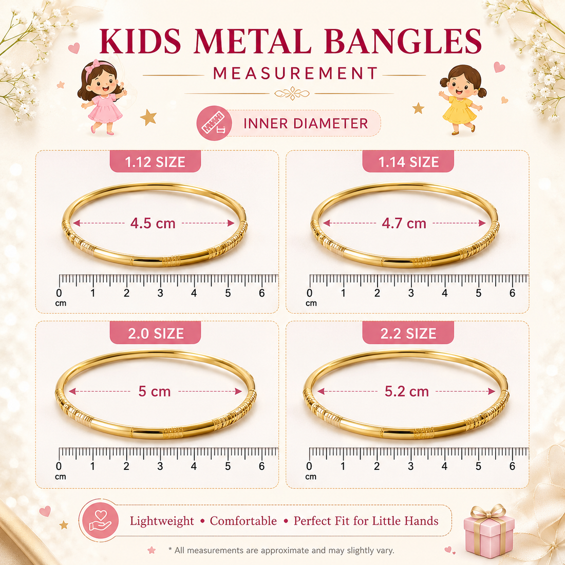 Rosy Metal Bangles -Maroon Colour-1 Set