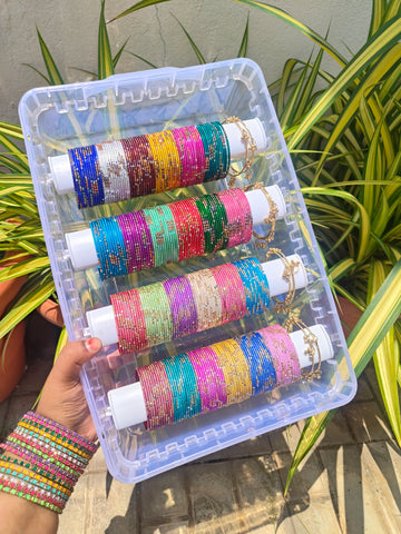 24 Set Zivara Metal Bangle Combo Set with Box