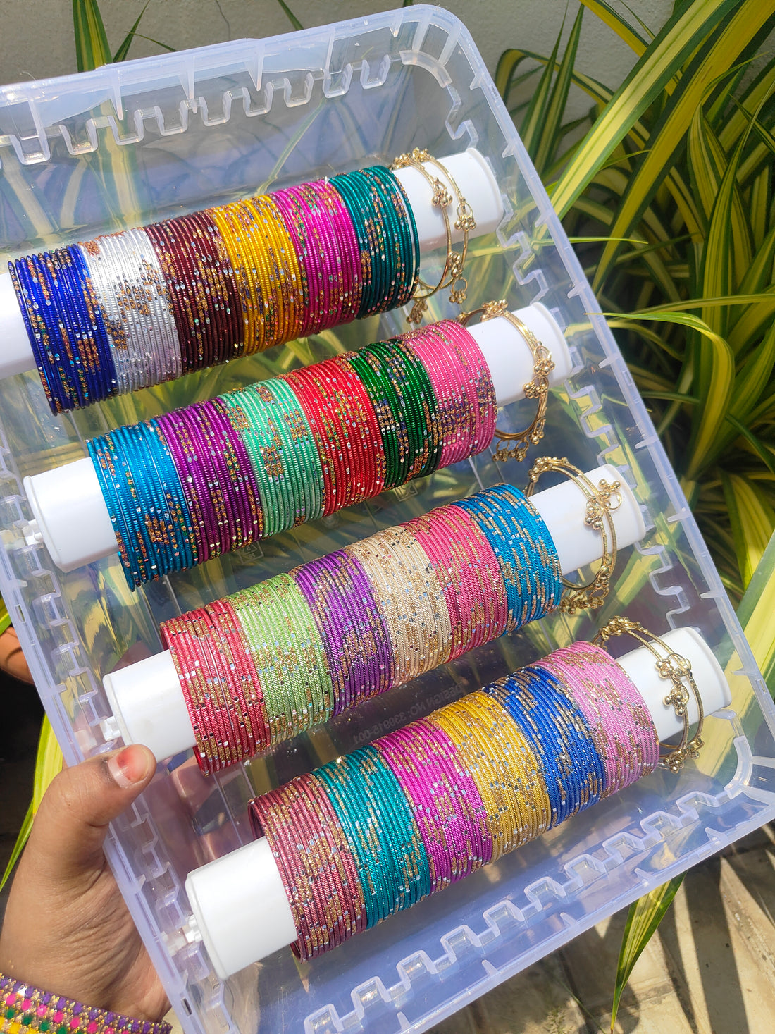 24 Set Zivara Metal Bangle Combo Set with Box