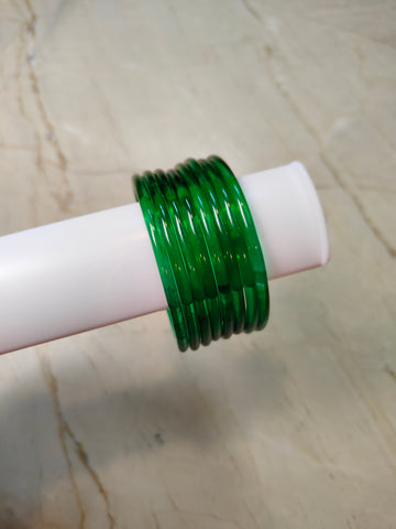 3mm Crystal Jelly Bangles-Dark Green Colour