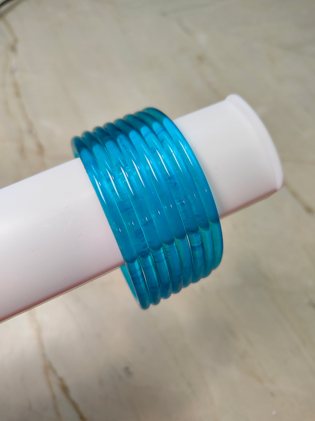 3mm Crystal Jelly Bangles-Blue Colour