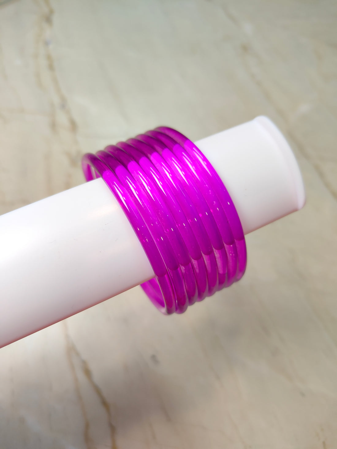 3mm Crystal Jelly Bangles-Purple Colour