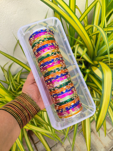 5 Dozen Mayurika Baby Shower Glass Bangles