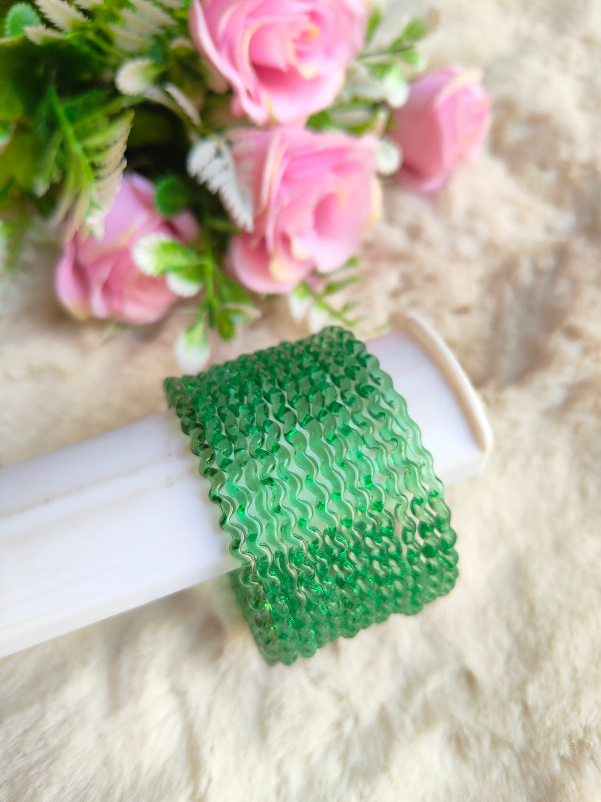 Maggi Glass Bangles-Pastel Green Colour
