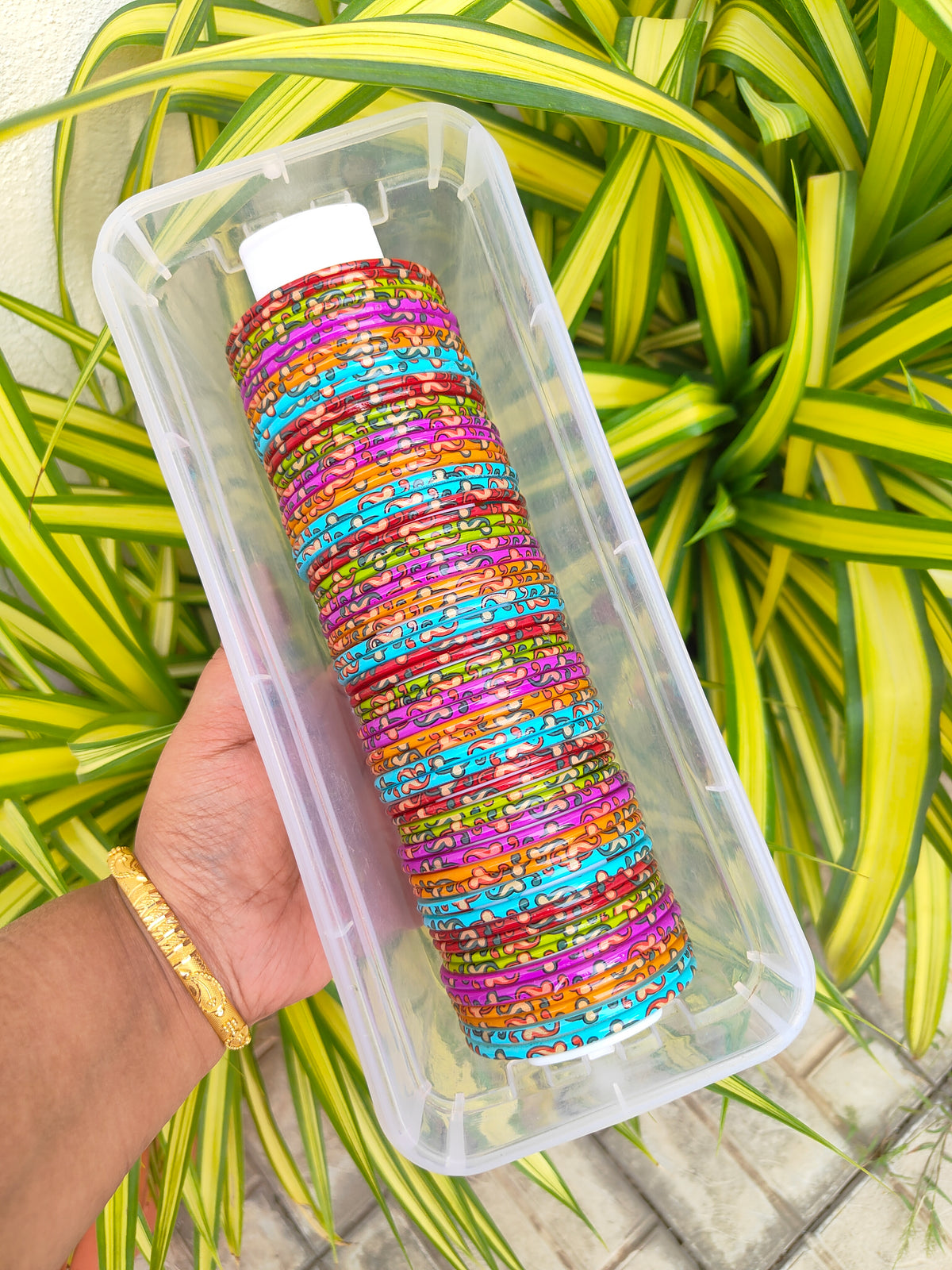 5 Dozen Kalamkari Baby Shower Glass Bangles