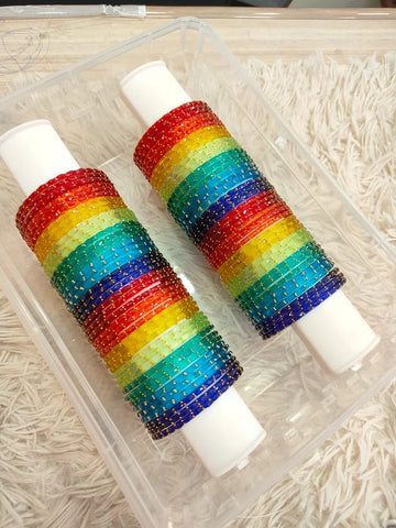 2.10 Size-Rainbow Valaikappu Mixing 7 Dozen