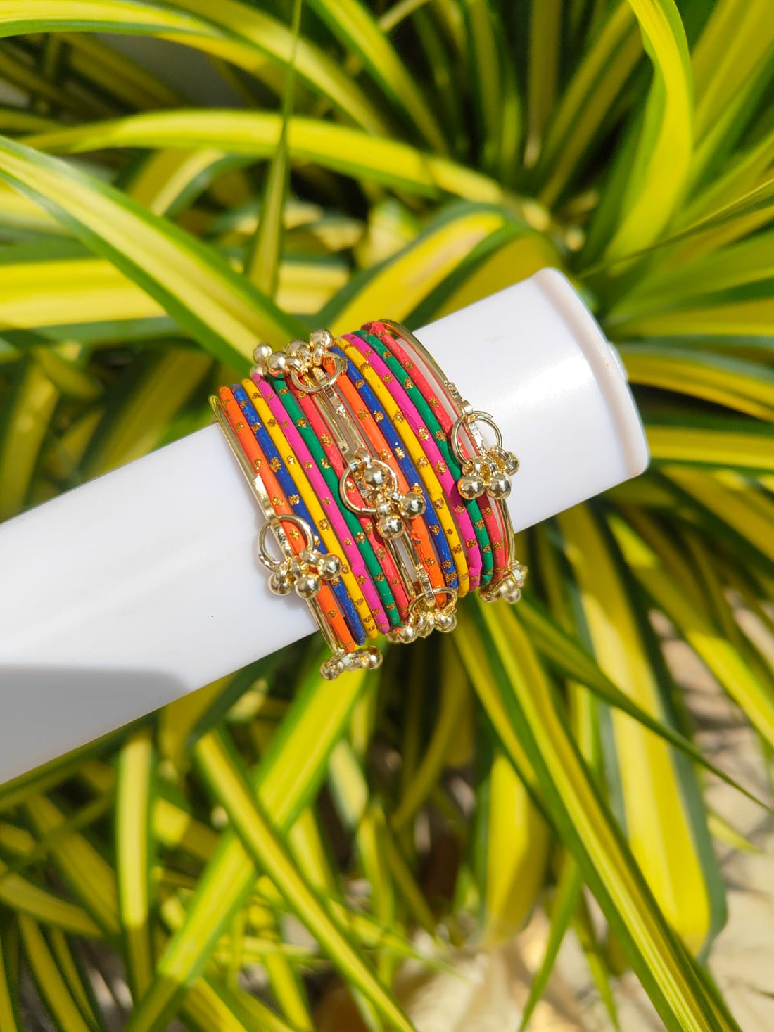 Kashmiri Metal Bangles -MultiColour-1 Set