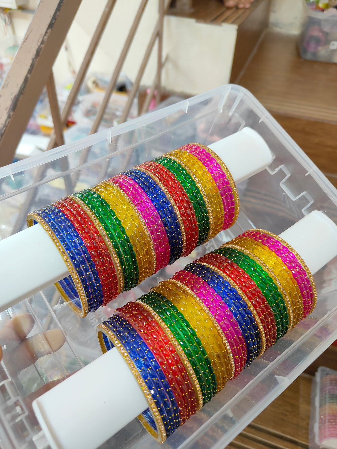 2.12 size-6 Dozen Raindrop & Glitter valaikappu mixing