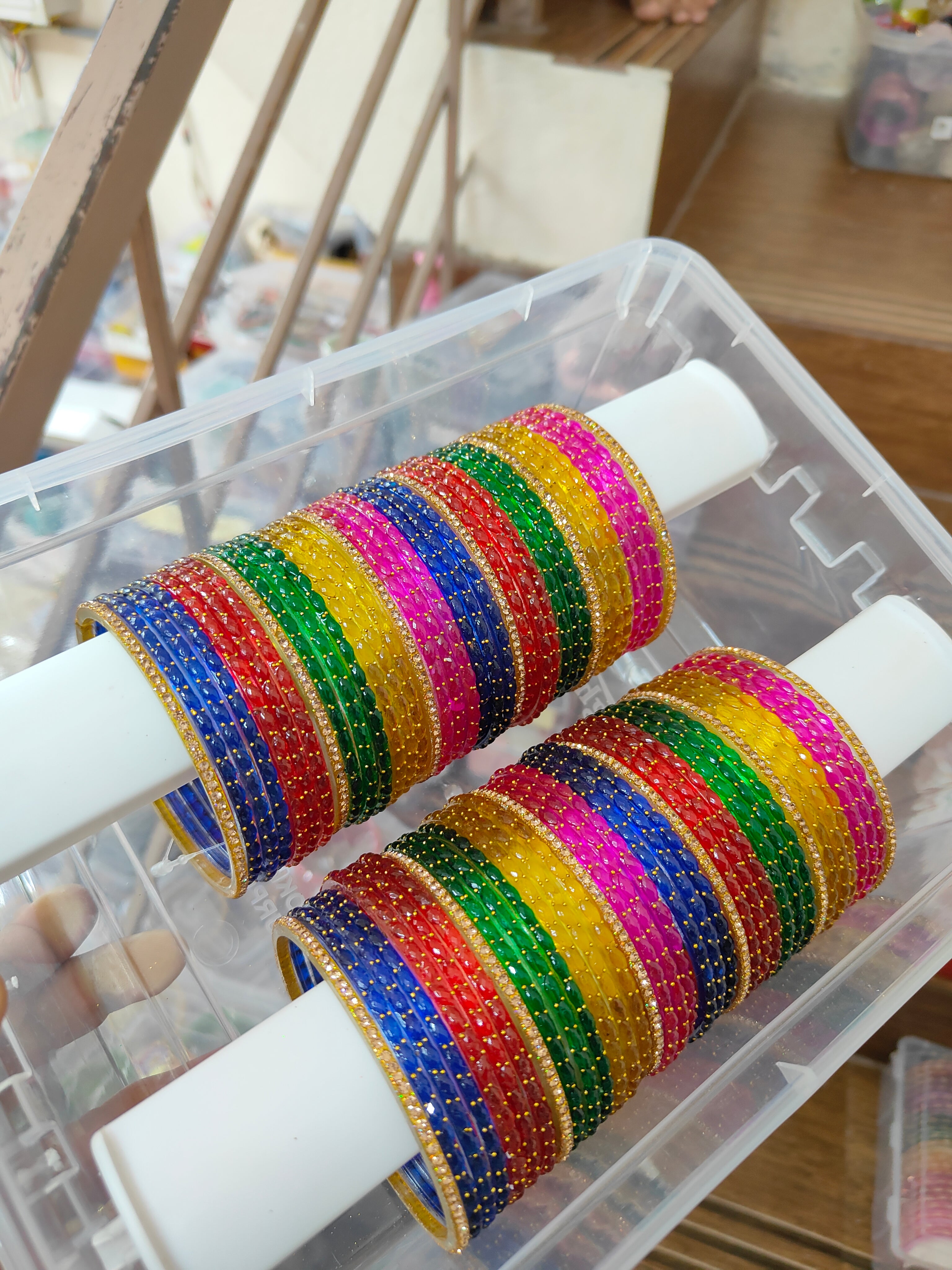 2.12 size-6 Dozen Raindrop & Glitter valaikappu mixing
