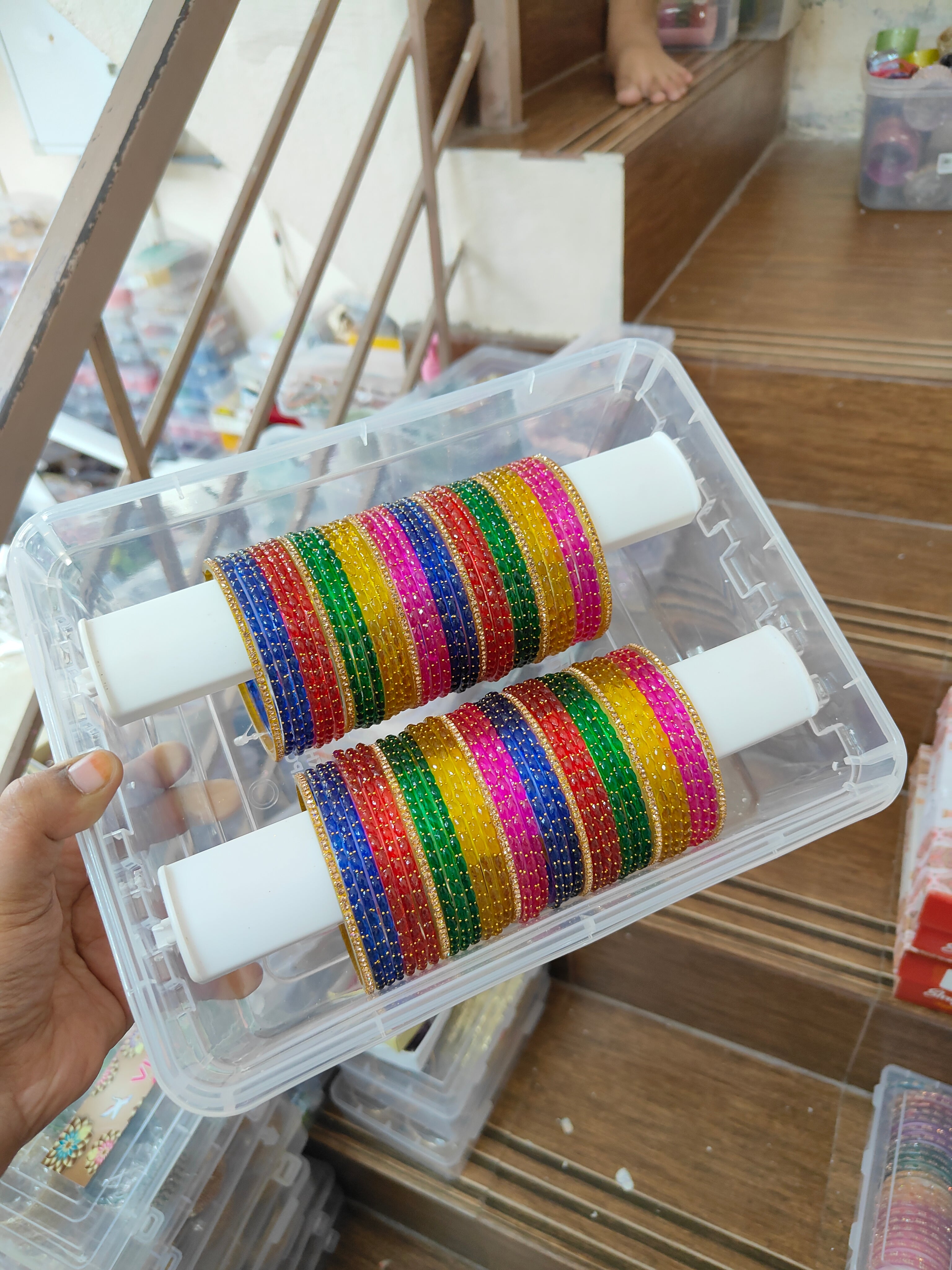 2.12 size-6 Dozen Raindrop & Glitter valaikappu mixing