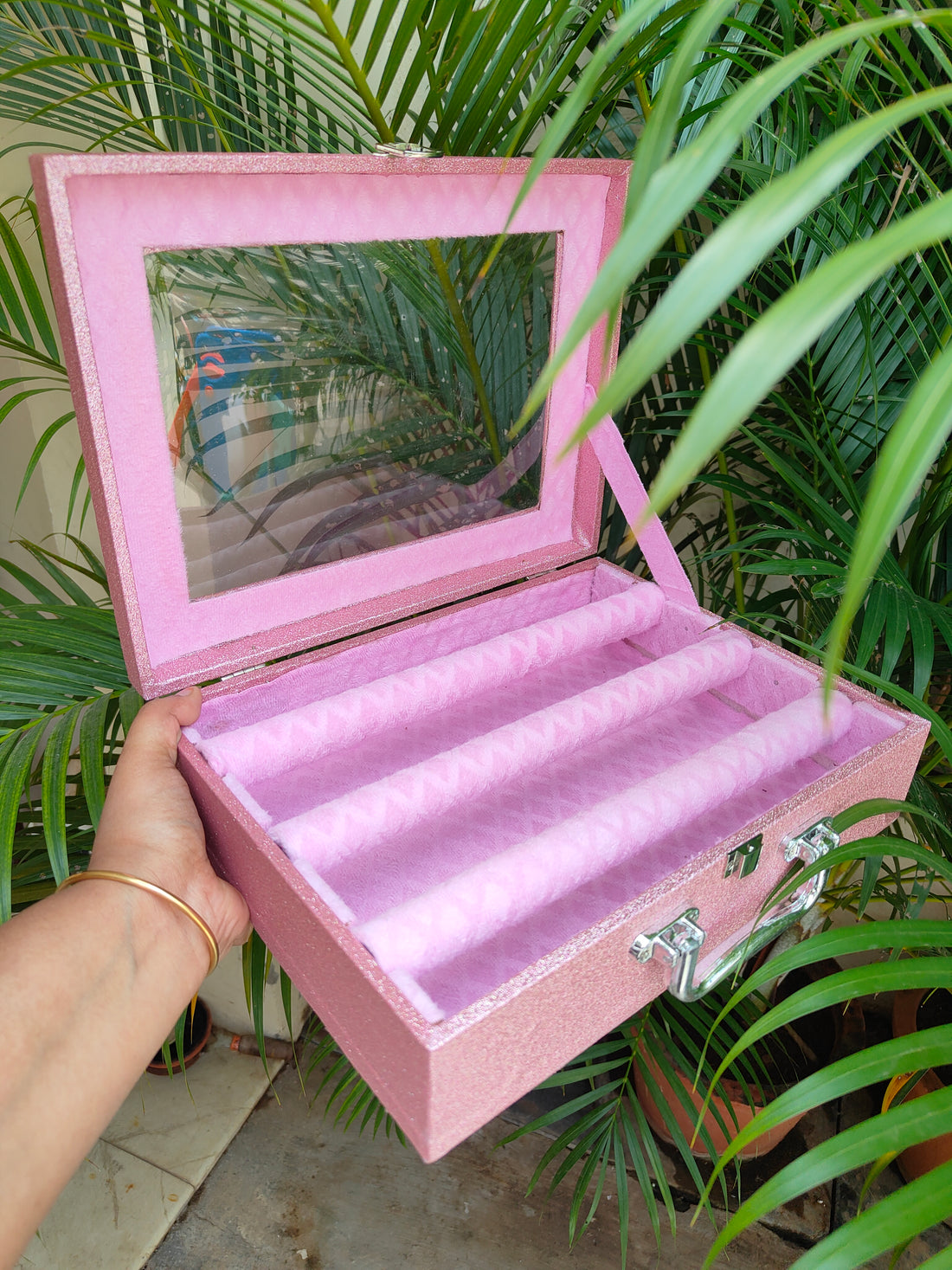 Glossy Pink 3 line box