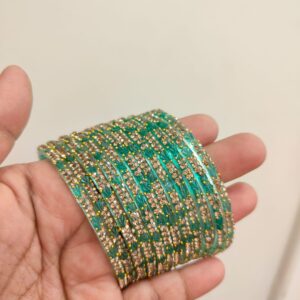 Thulir model glass bangles(Sky blue)