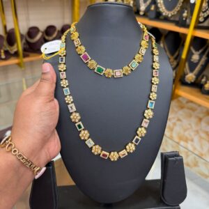 Multicolour stone combo set