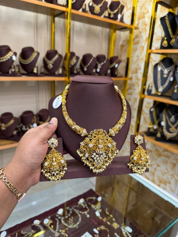 3D nakshi Lakshmi necklace