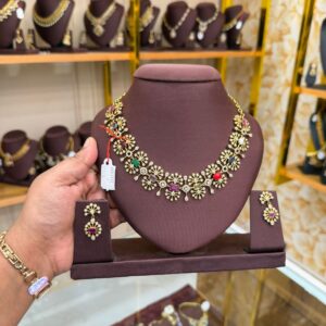 Navaratna stone necklace