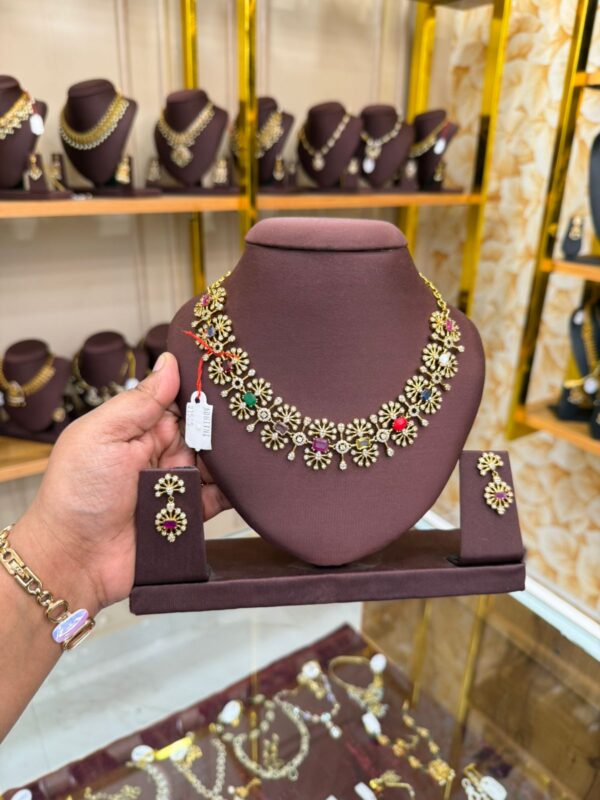 Navaratna stone necklace