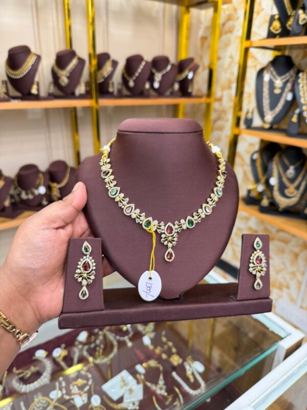 Multicoloured stone necklace