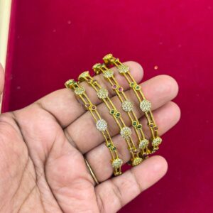 Golden Devi Circles Bangles (2 pcs)