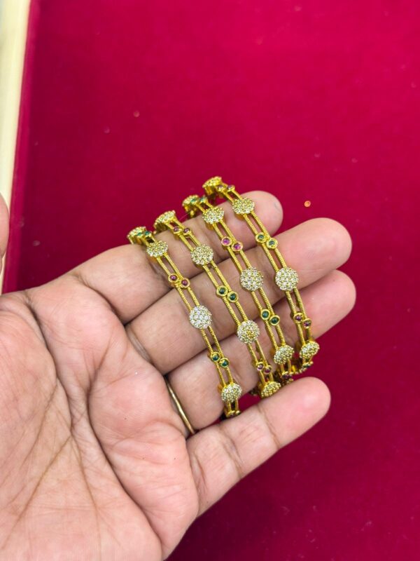 Golden Devi Circles Bangles (2 pcs)