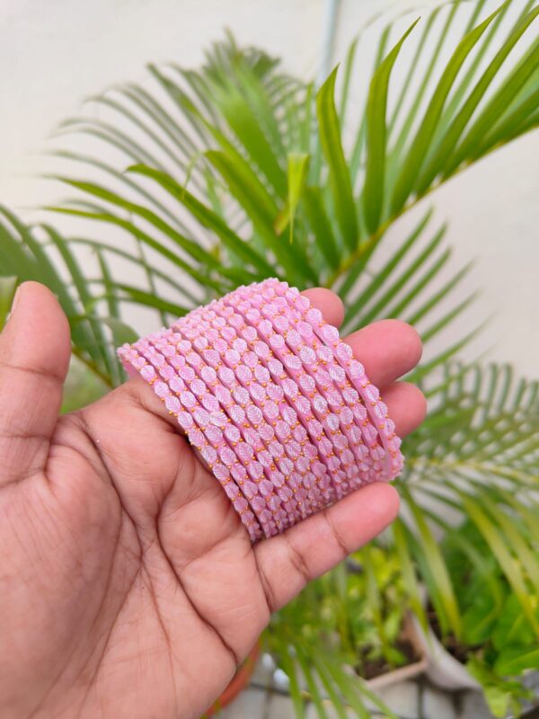 Leaf model (without stone) Baby pink colour