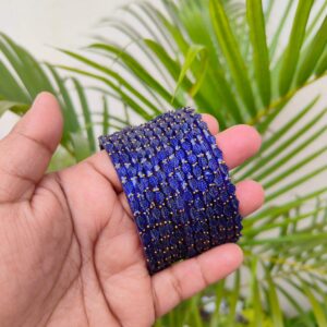Leaf model (without stone) Navy blue colour