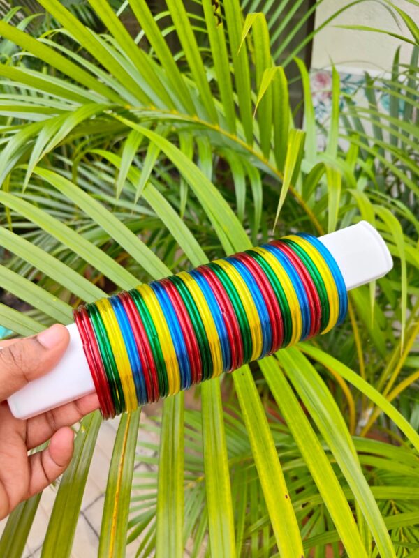 4 dozen Plain glass bangles valaikappu mixing