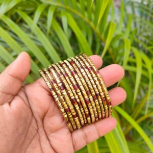 Nattu valayal -Maroon color