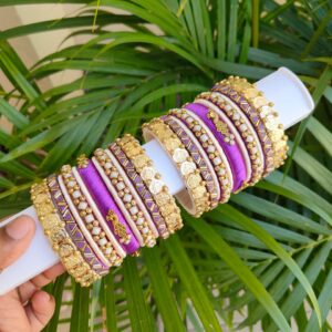 Silk Thread Bangles Set
