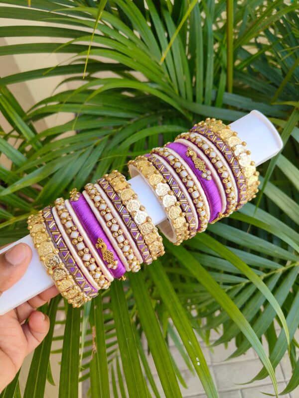 Silk Thread Bangles Set