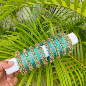 Gleam Loop Silk Thread Bangles